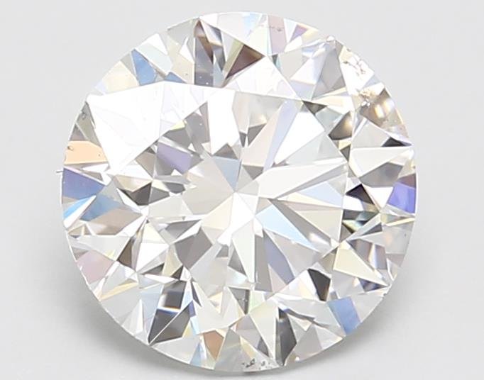 3.01ct F SI2 Rare Carat Ideal Cut Round Diamond