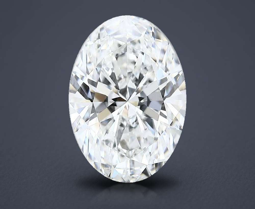 6.00 Carat Oval Lab Diamond