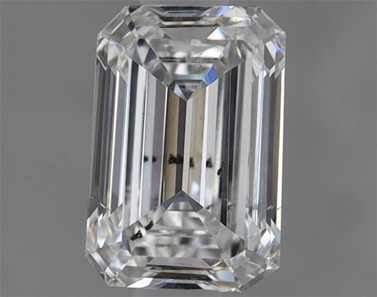 0.85ct F VS2 Rare Carat Ideal Cut Emerald Lab Grown Diamond