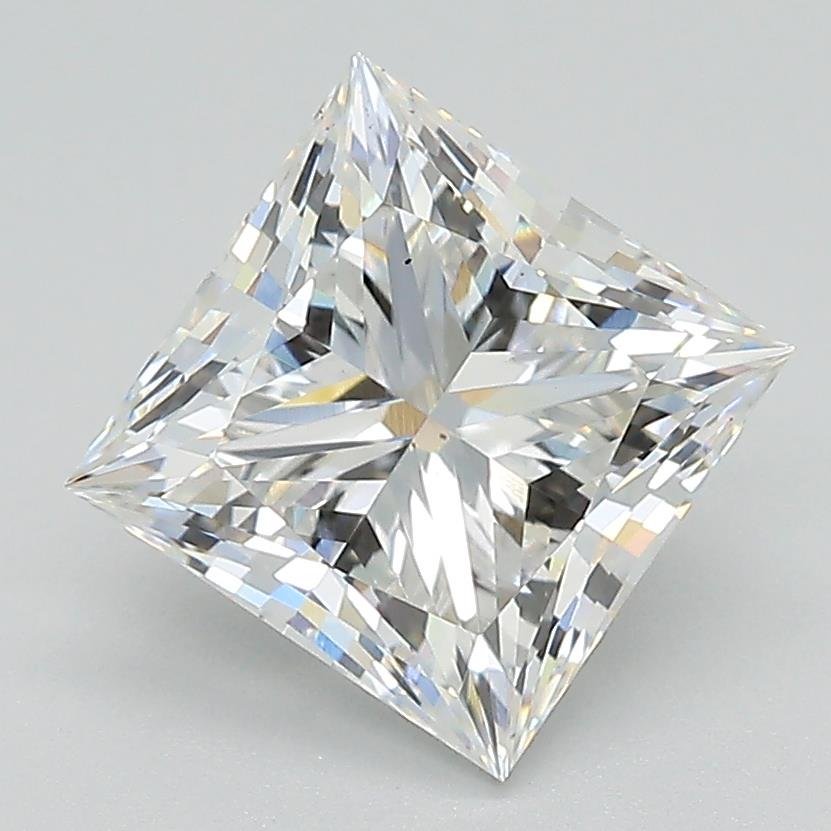 2.53ct F VS1 Rare Carat Ideal Cut Princess Lab Grown Diamond