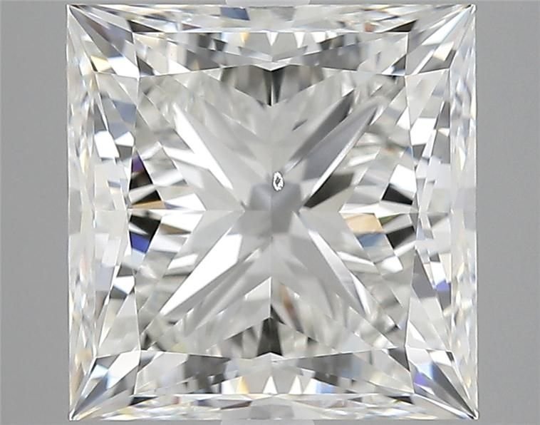 5.02ct G VS2 Rare Carat Ideal Cut Princess Diamond