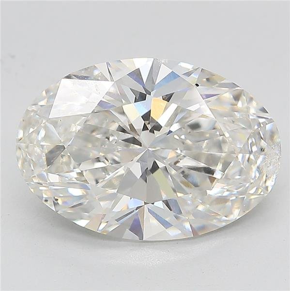 5.13ct F VS2 Rare Carat Ideal Cut Oval Lab Grown Diamond