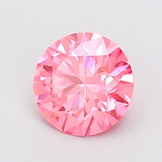 1.59 Ct. Fancy Vivid Pink Round Lab Diamond