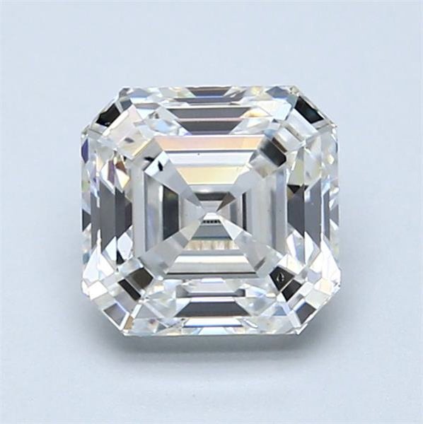 1.65ct F VS2 Rare Carat Ideal Cut Asscher Lab Grown Diamond