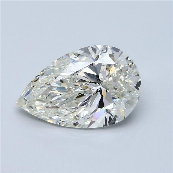 7.02ct K SI2 Rare Carat Ideal Cut Pear Diamond