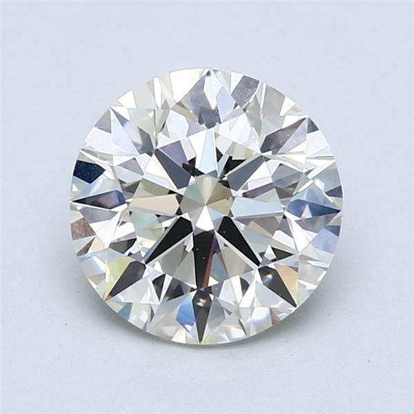 2.70ct K VVS2 Rare Carat Ideal Cut Round Diamond