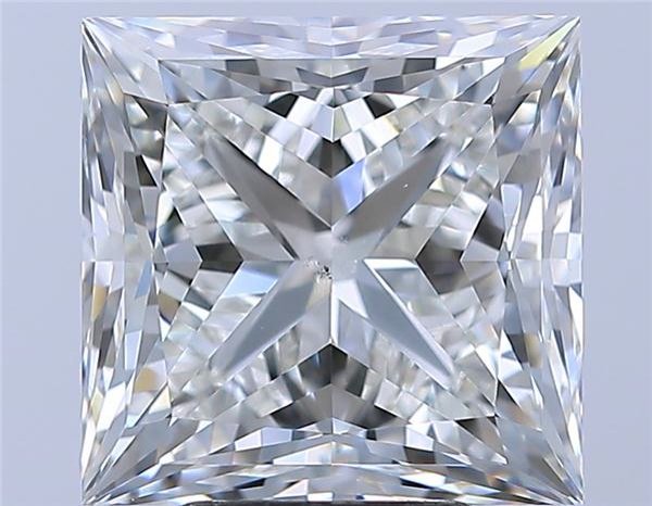 5.01ct H VS2 Rare Carat Ideal Cut Princess Diamond