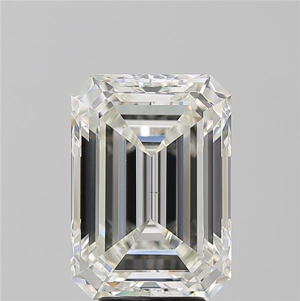 6.01ct J VS2 Rare Carat Ideal Cut Emerald Diamond