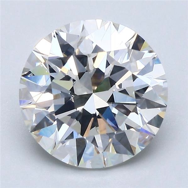 3.07ct H SI1 Rare Carat Ideal Cut Round Diamond