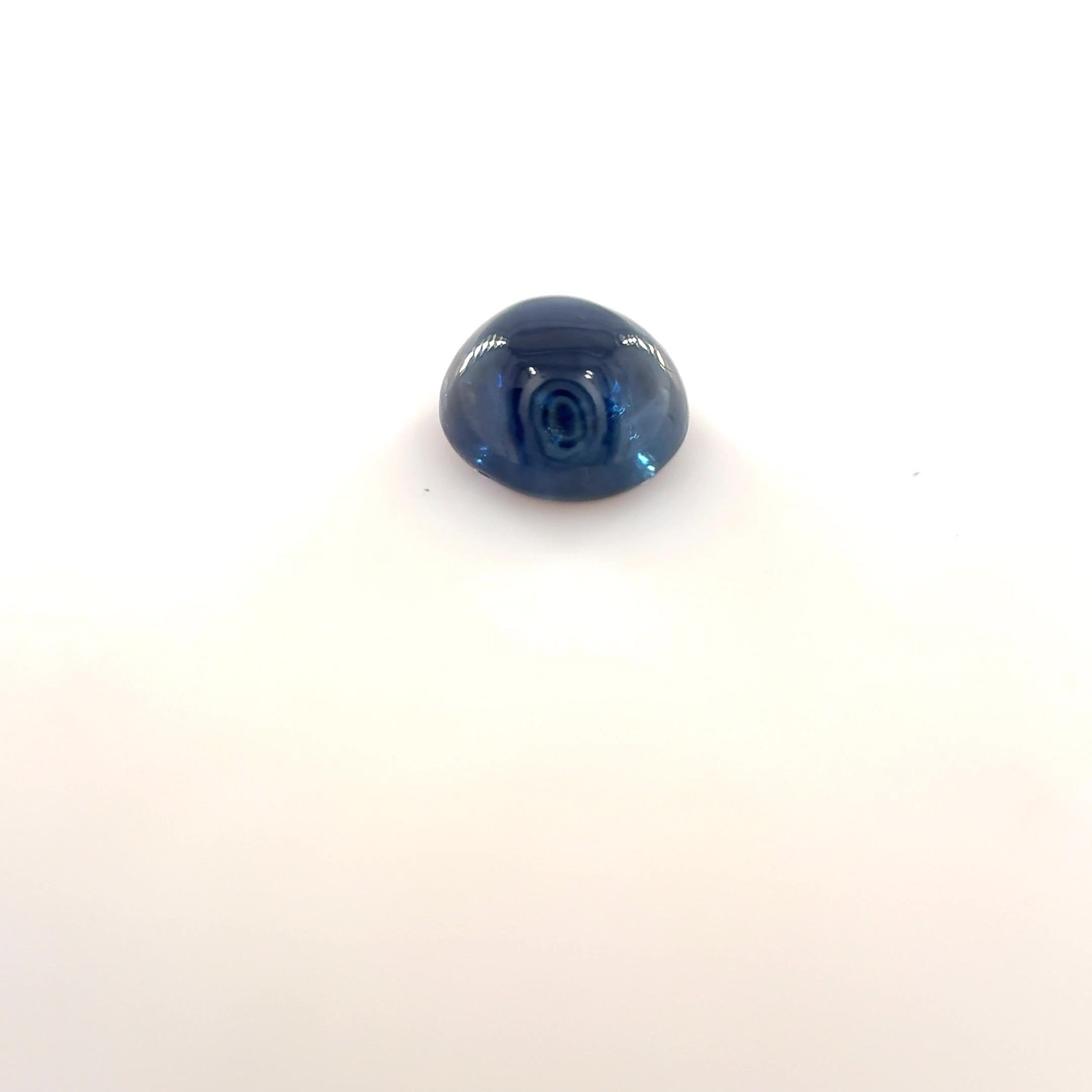0.85 Carat Blue Round Sapphire