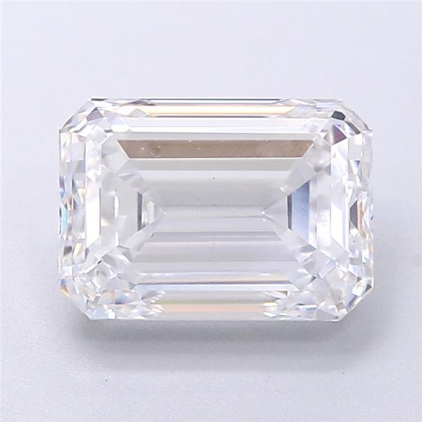 3.11ct D VS1 Excellent Cut Emerald Lab Grown Diamond