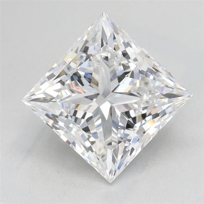 2.05ct D VVS2 Rare Carat Ideal Cut Princess Lab Grown Diamond