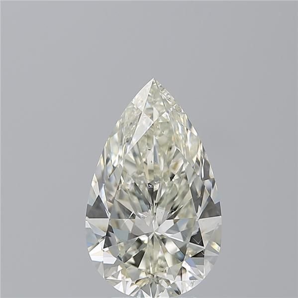 4.03ct K SI1 Rare Carat Ideal Cut Pear Diamond
