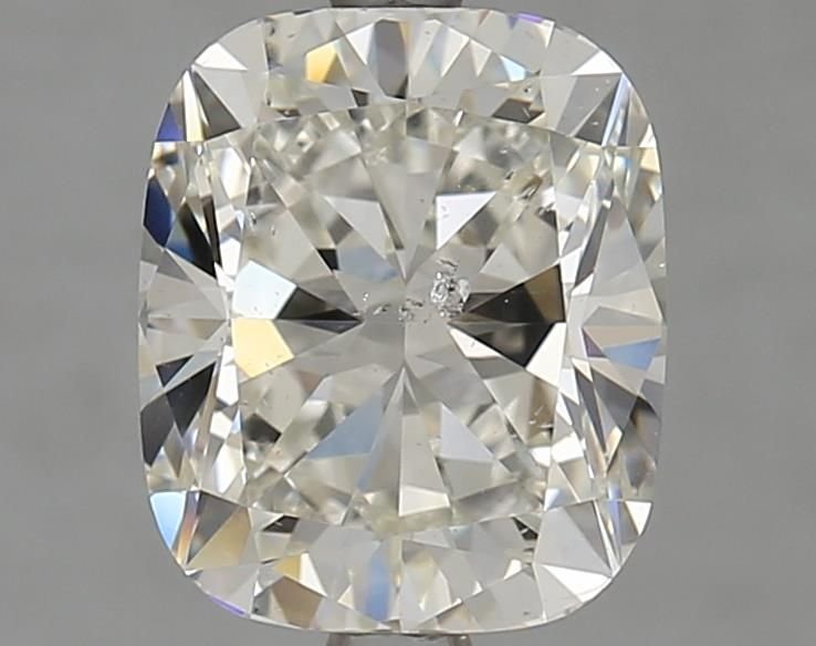 3.03ct I SI2 Rare Carat Ideal Cut Cushion Diamond