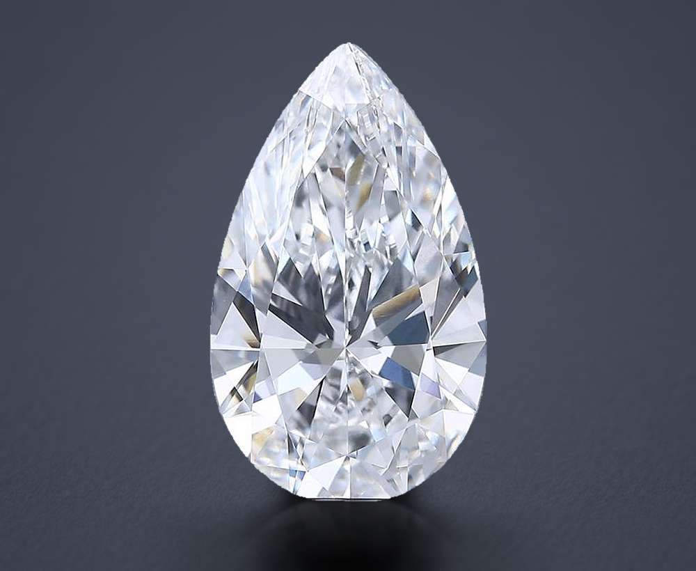 5.51 Carat Pear Lab Diamond