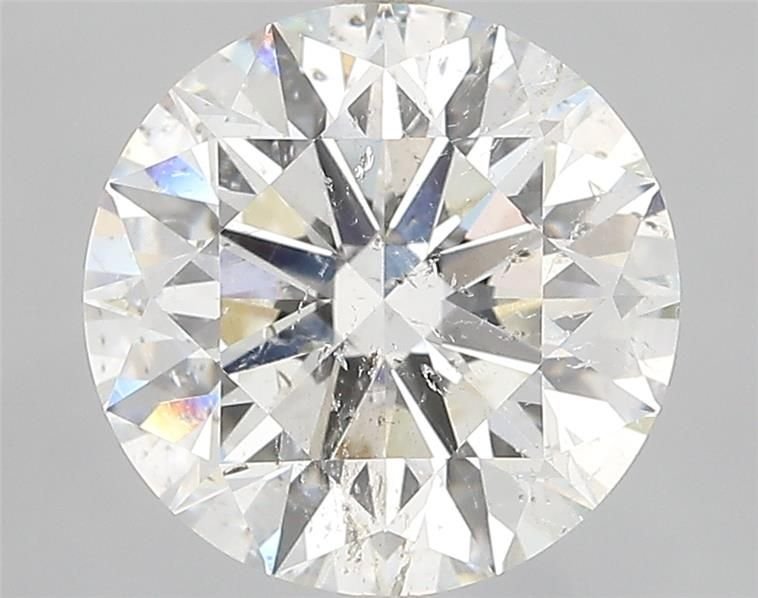 4.05ct G SI2 Rare Carat Ideal Cut Round Diamond