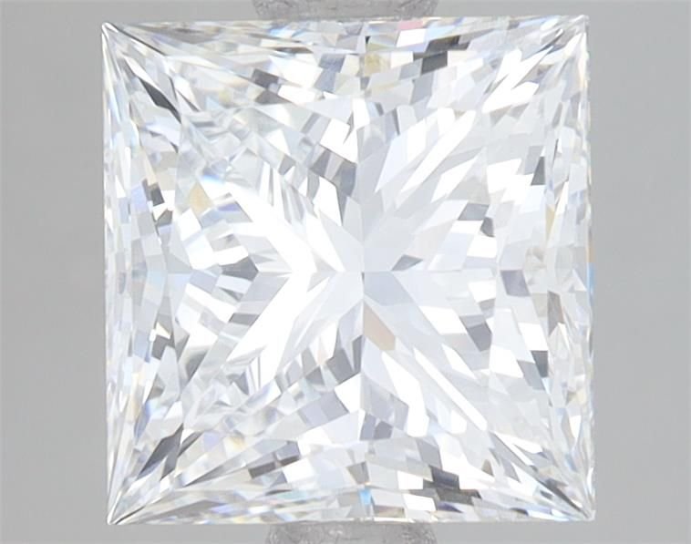 3.10ct E VVS2 Rare Carat Ideal Cut Princess Lab Grown Diamond