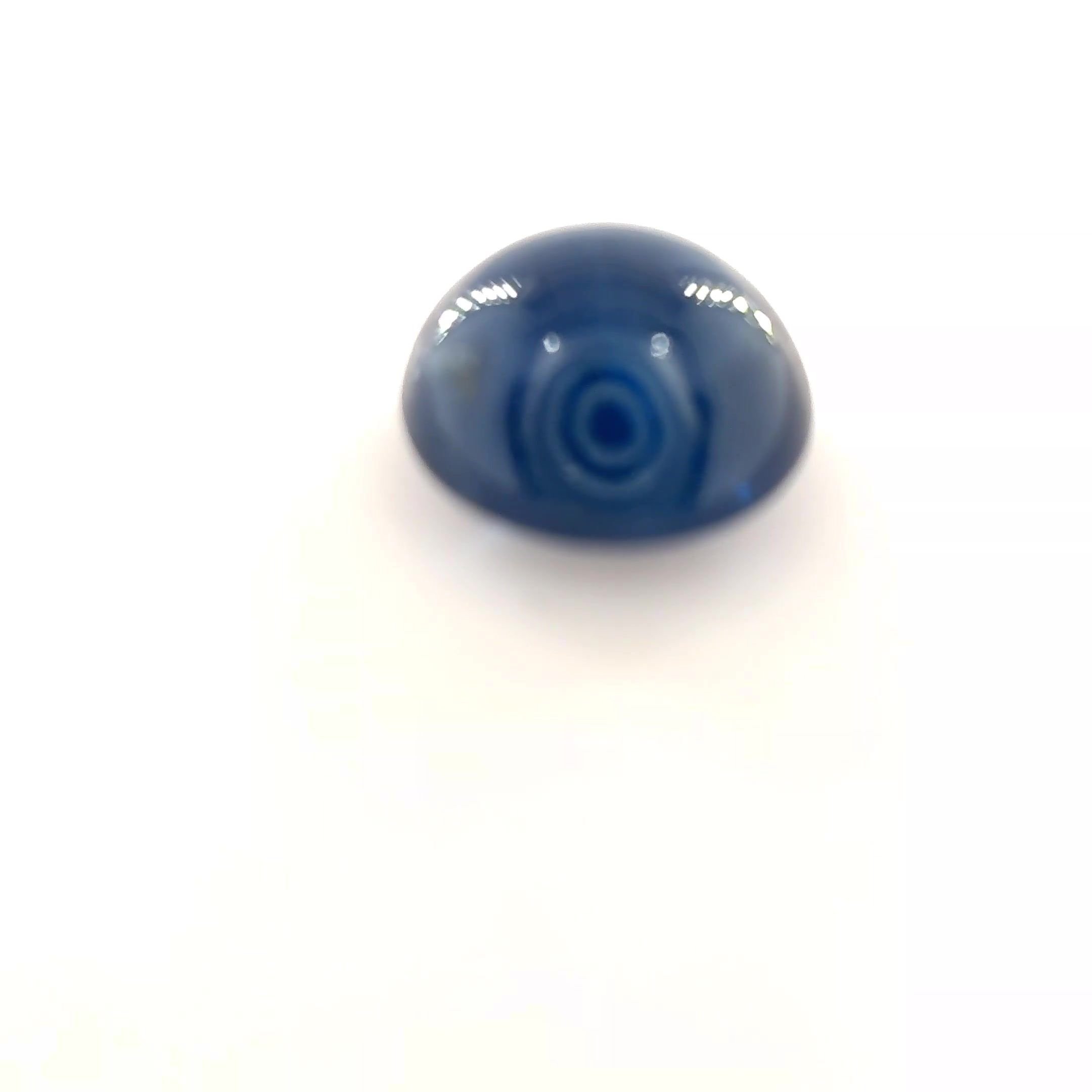 2.42 Carat Deep Blue Round Sapphire