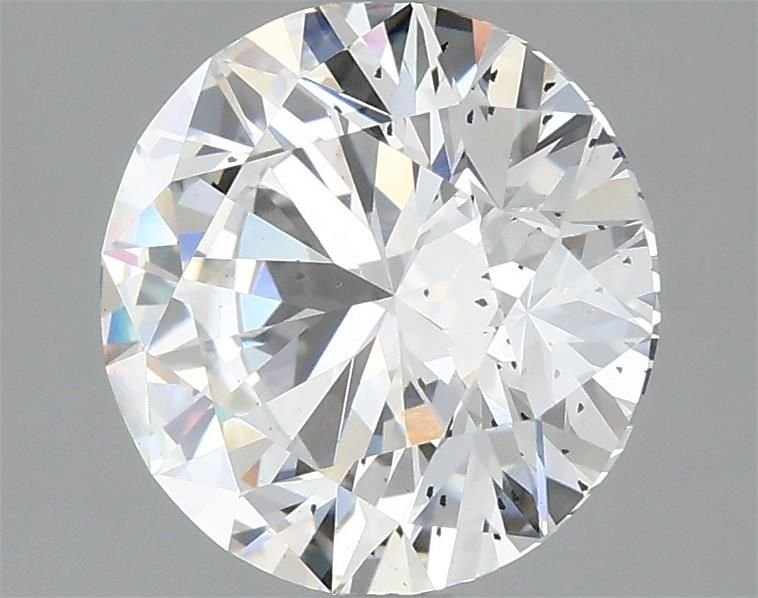 2.42ct F SI1 Rare Carat Ideal Cut Round Lab Grown Diamond