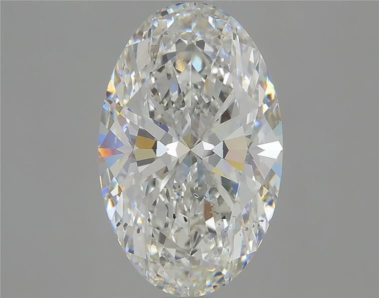 4.44ct G SI2 Rare Carat Ideal Cut Oval Lab Grown Diamond