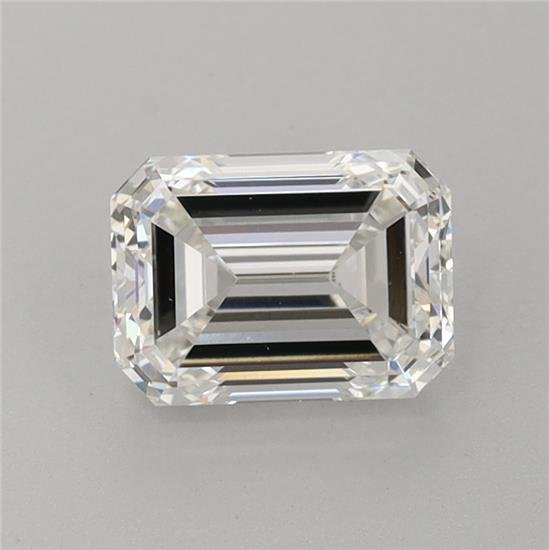 1.40ct F VVS2 Very Good Cut Emerald Lab Grown Diamond