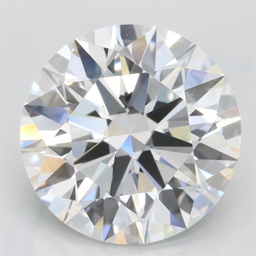 3.03ct D FL Rare Carat Ideal Cut Round Lab Grown Diamond