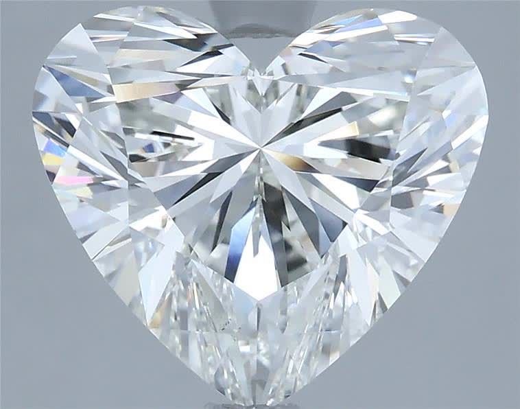 3.52ct H VS2 Rare Carat Ideal Cut Heart Diamond