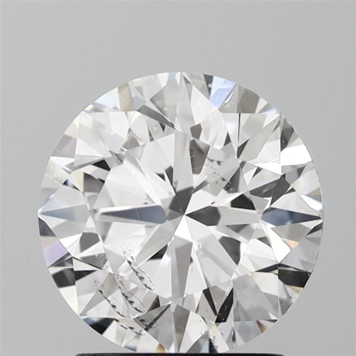 2.02ct D SI2 Rare Carat Ideal Cut Round Diamond