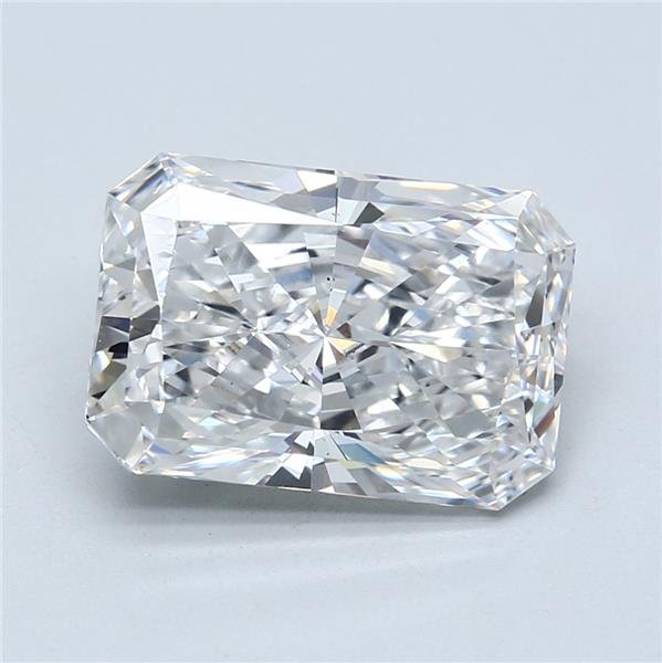 5.04ct F VS2 Rare Carat Ideal Cut Radiant Lab Grown Diamond