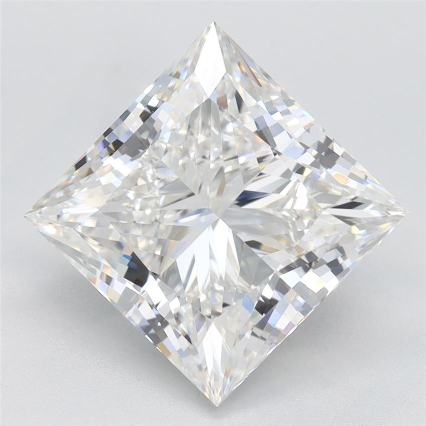 4.02ct F VVS1 Rare Carat Ideal Cut Princess Lab Grown Diamond