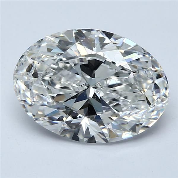 3.01ct E SI1 Rare Carat Ideal Cut Oval Diamond