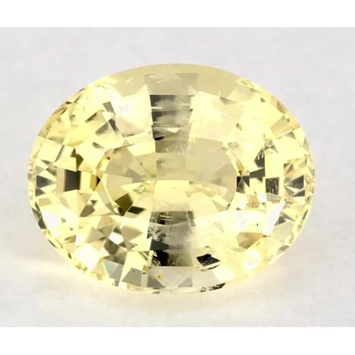 2.65 Carat Yellow Oval Sapphire