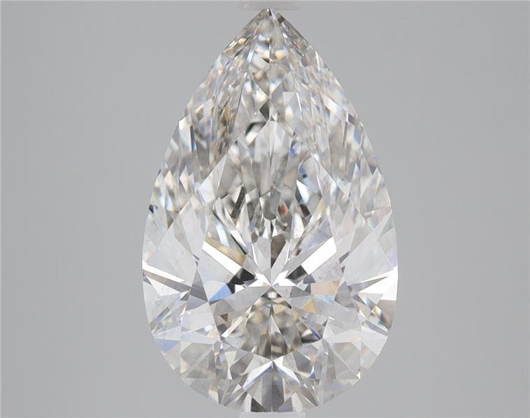 3.26ct H SI1 Rare Carat Ideal Cut Pear Lab Grown Diamond