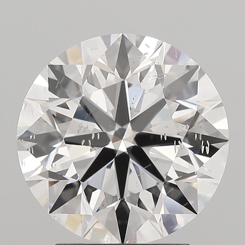 3.01ct E SI2 Excellent Cut Round Lab Grown Diamond