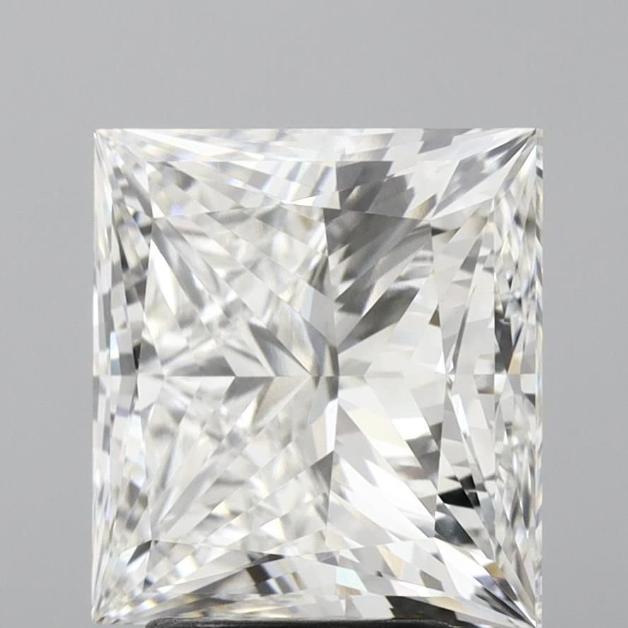 4.06ct F VVS2 Rare Carat Ideal Cut Princess Lab Grown Diamond