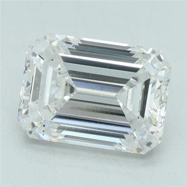 1.55ct D SI1 Rare Carat Ideal Cut Emerald Lab Grown Diamond