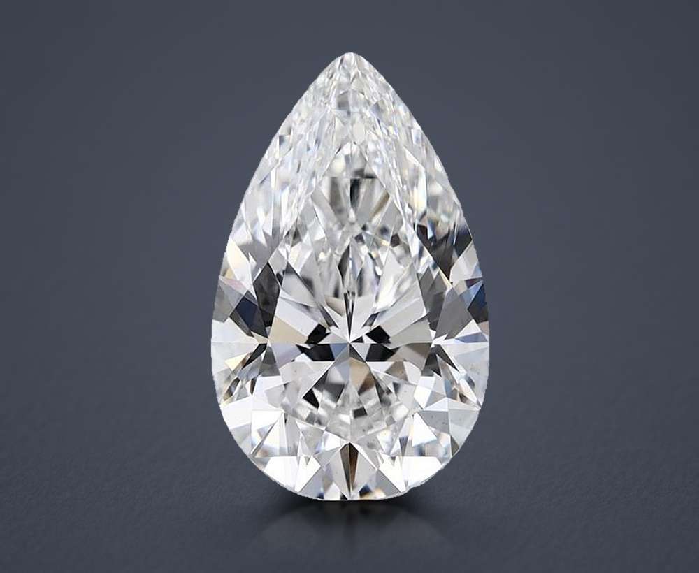 3.85 Carat Pear Lab Diamond