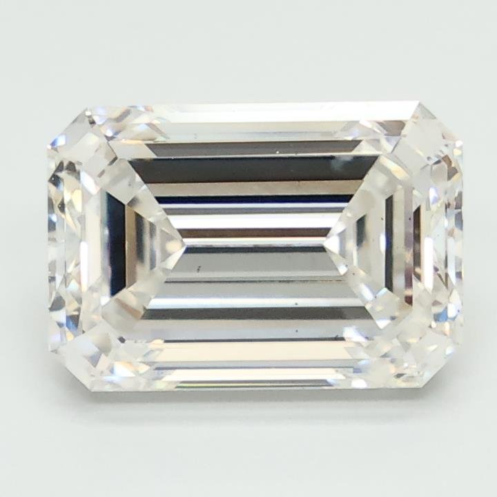 3.03ct F VS2 Excellent Cut Emerald Lab Grown Diamond