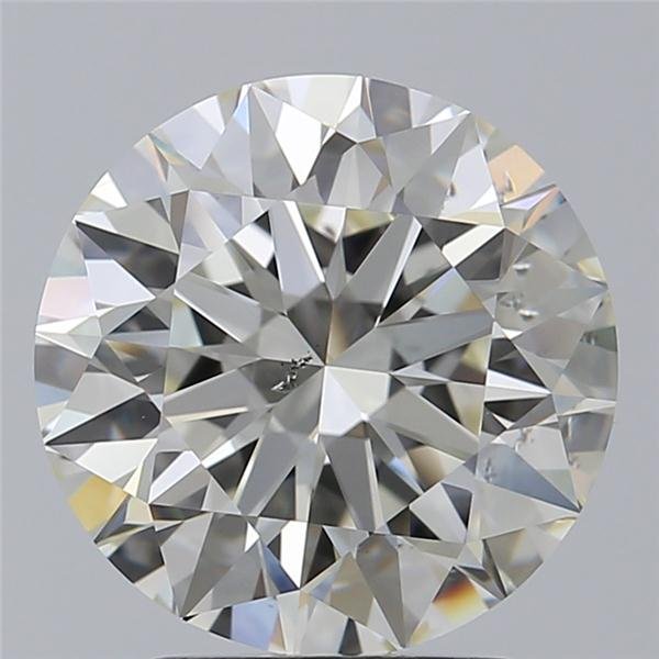 3.01ct I SI1 Rare Carat Ideal Cut Round Diamond