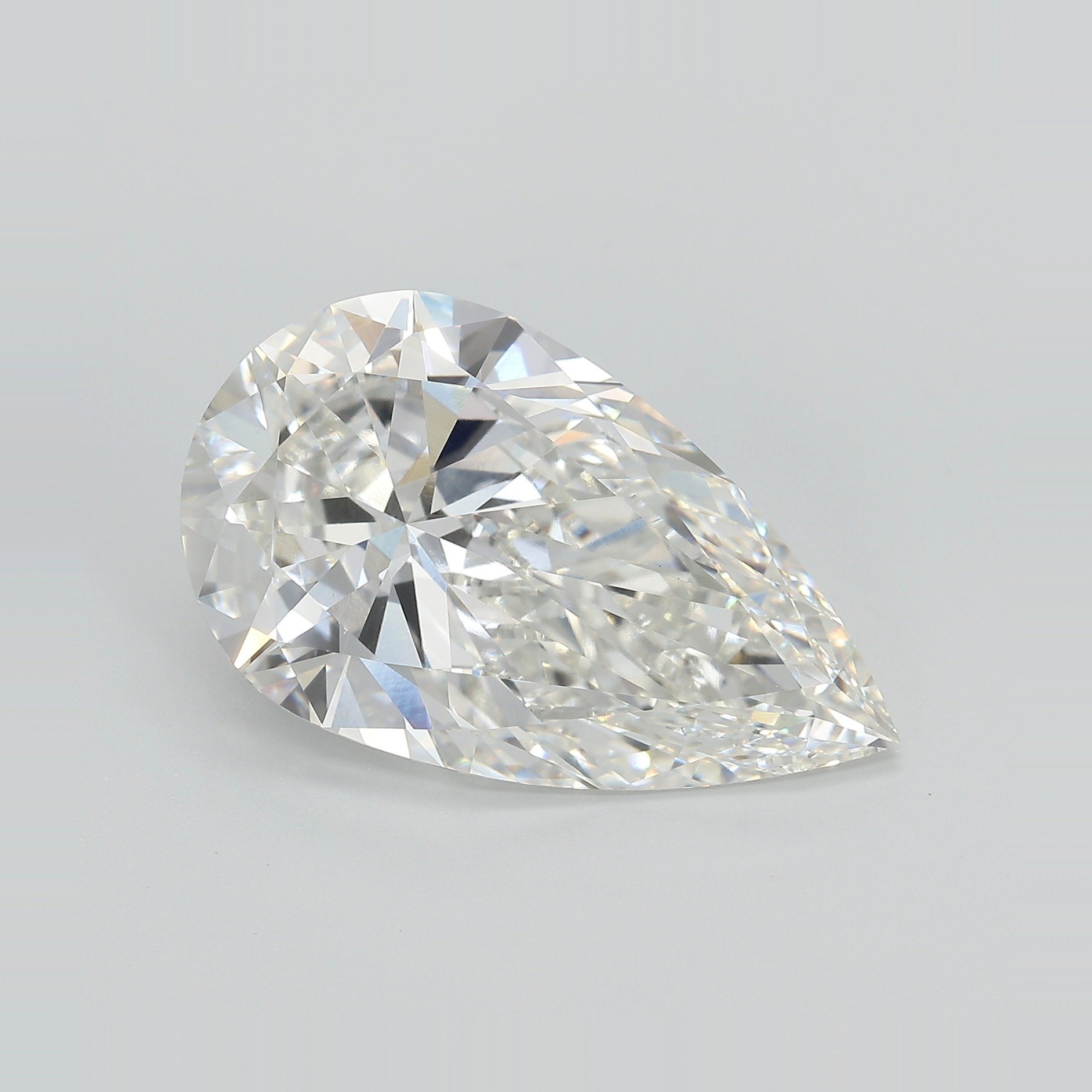 12.01ct G VVS2 Very Good Cut Pear Lab Grown Diamond