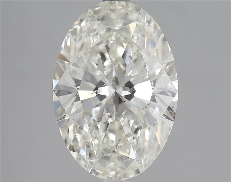 3.08ct K SI2 Rare Carat Ideal Cut Oval Diamond