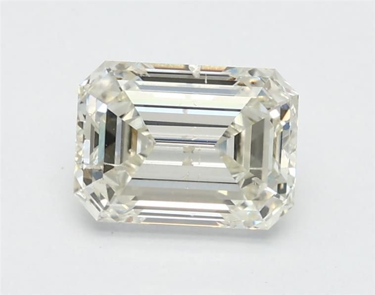 0.93ct J SI2 Rare Carat Ideal Cut Emerald Lab Grown Diamond