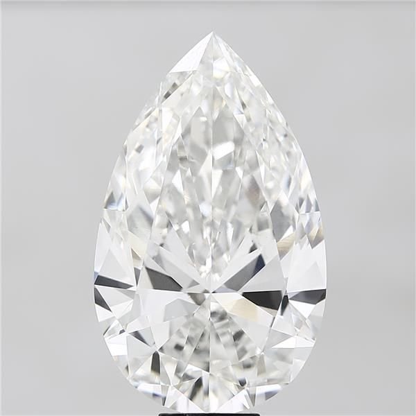 15.02ct F VS1 Rare Carat Ideal Cut Pear Lab Grown Diamond