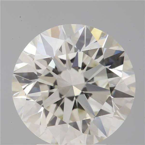 4.07ct K SI1 Rare Carat Ideal Cut Round Diamond