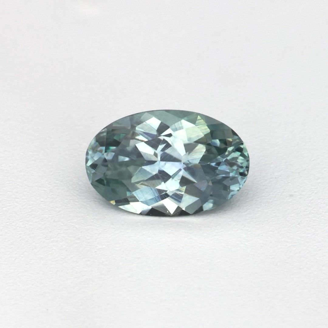 0.24 Carat Green Oval Sapphire