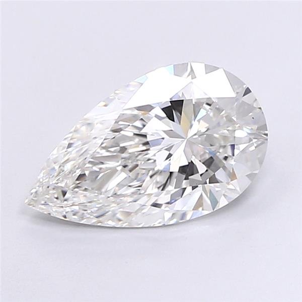 3.02ct E VS2 Rare Carat Ideal Cut Pear Lab Grown Diamond