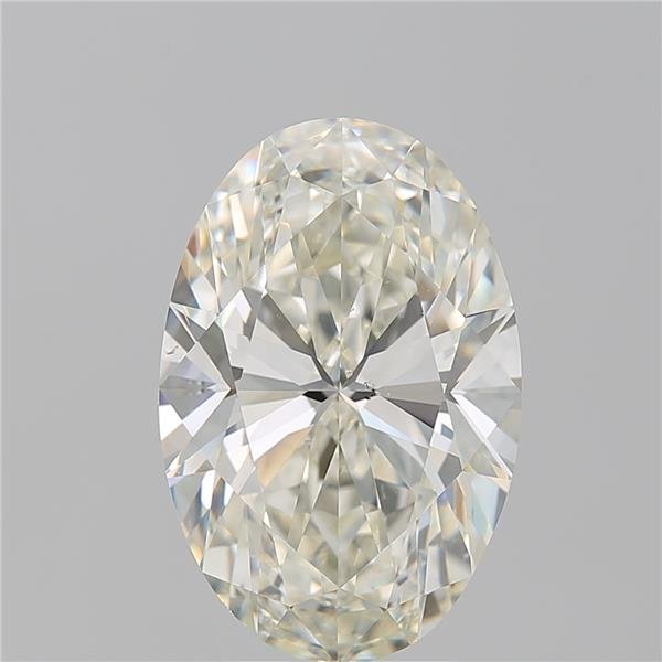 4.03ct K SI1 Rare Carat Ideal Cut Oval Diamond