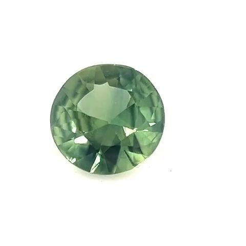 0.39 Carat Green Round Sapphire