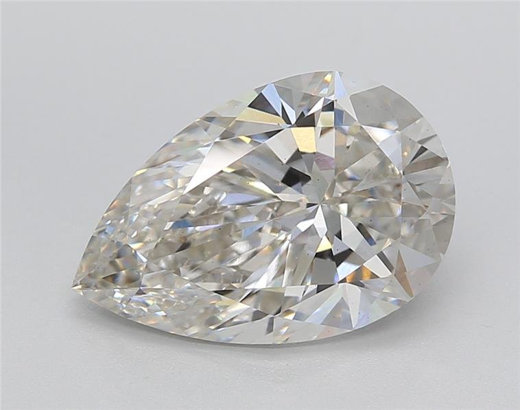 3.55ct H VS2 Rare Carat Ideal Cut Pear Lab Grown Diamond