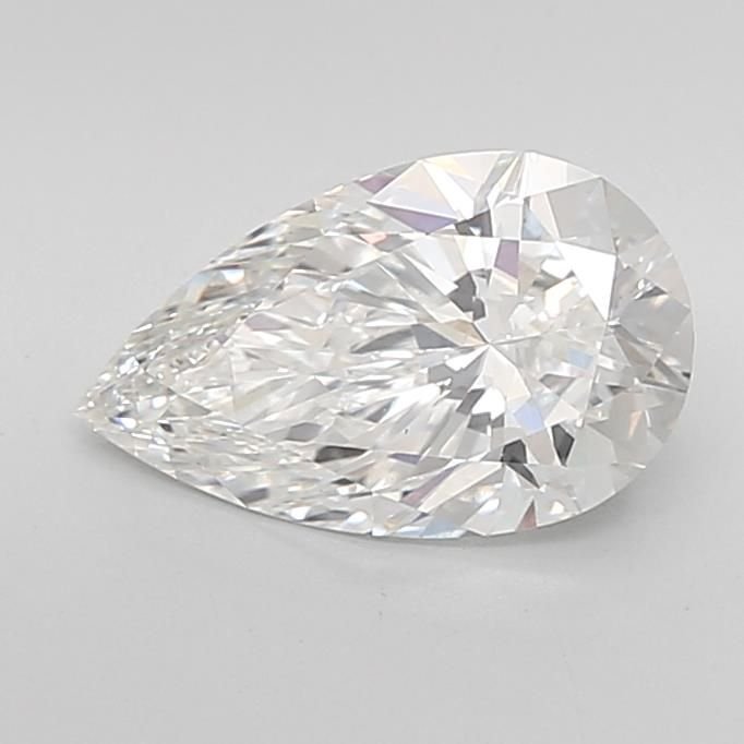 2.04ct F VS1 Rare Carat Ideal Cut Pear Lab Grown Diamond
